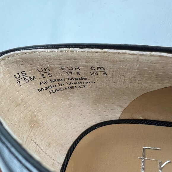 Franco Sarto Womens Rachelle Black Tassel Flat Loafer Pointed Toe size 7.5M - Picture 16 of 16